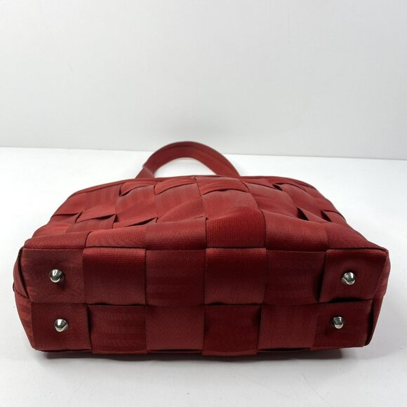 Harveys The Original Seatbelt Bag Purse Satchel Shoulder Red Y2K 11"x9" - Picture 3 of 9